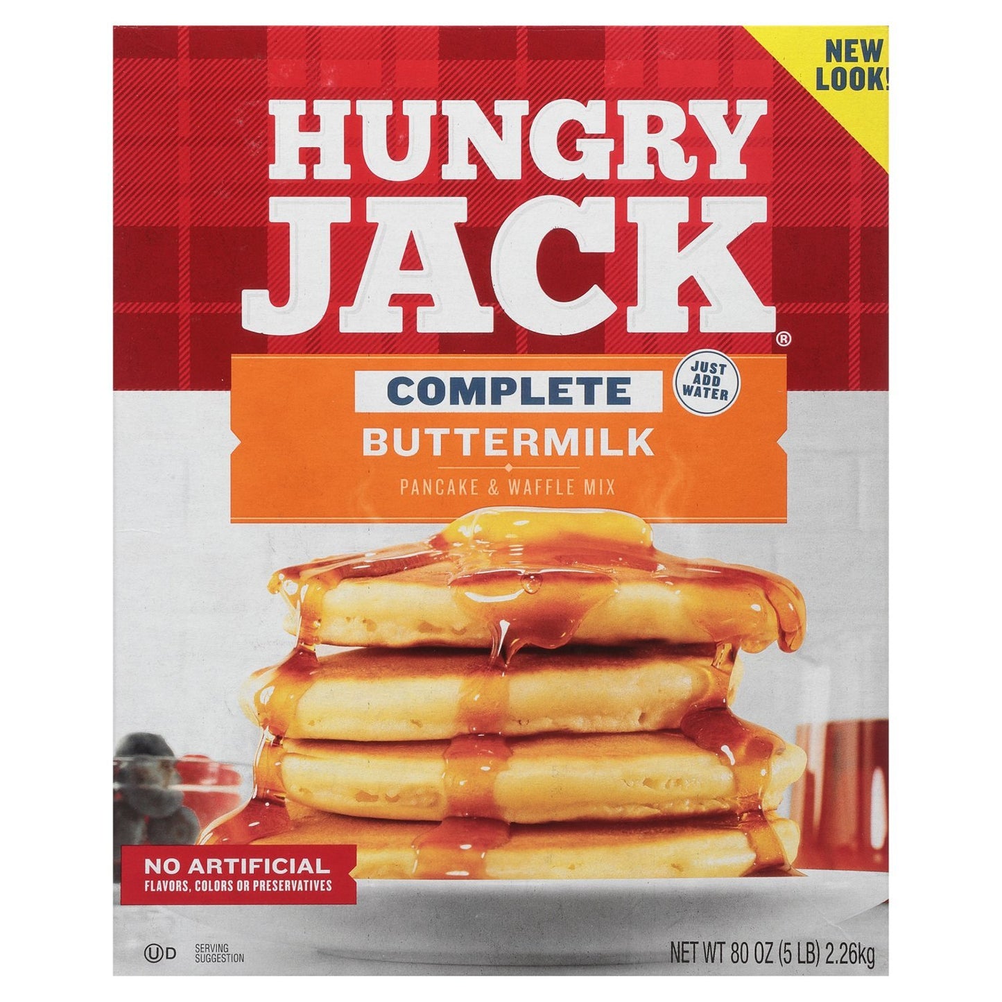 Hungry Jack Complete Buttermilk Pancake & Waffle Mix (80 Oz) - Papaya Express