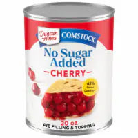 Duncan Hines Comstock No Sugar Added Cherry Pie Filling and Topping (20 OZ) - Papaya Express
