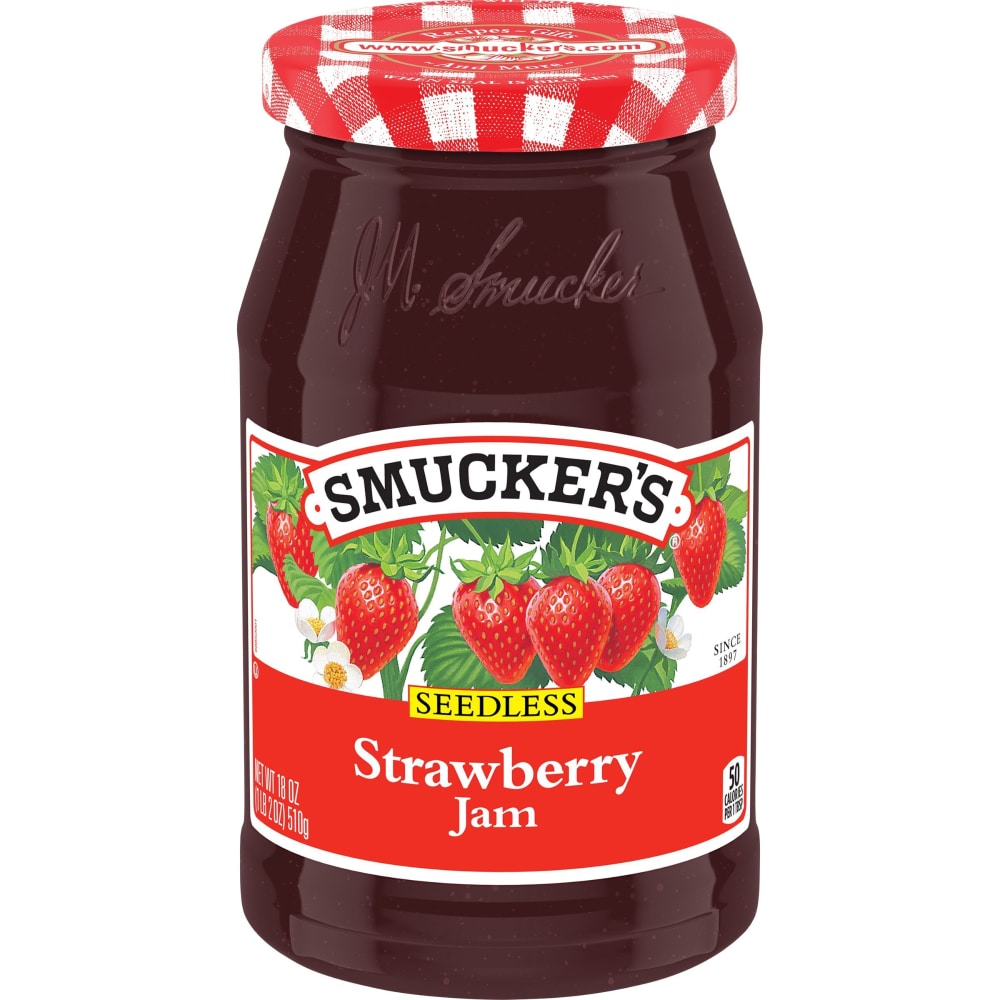 Smucker's Seedless Strawberry Jam (18 oz) - Papaya Express