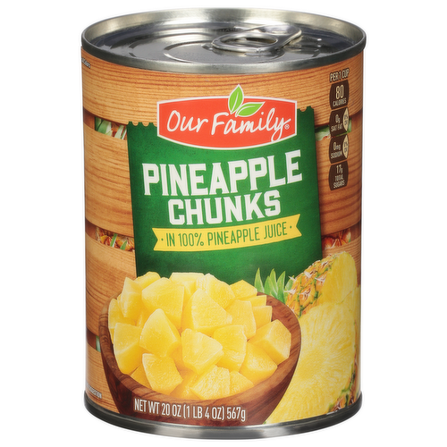 Our Family Pineapple Chuncks (20 oz) - Papaya Express