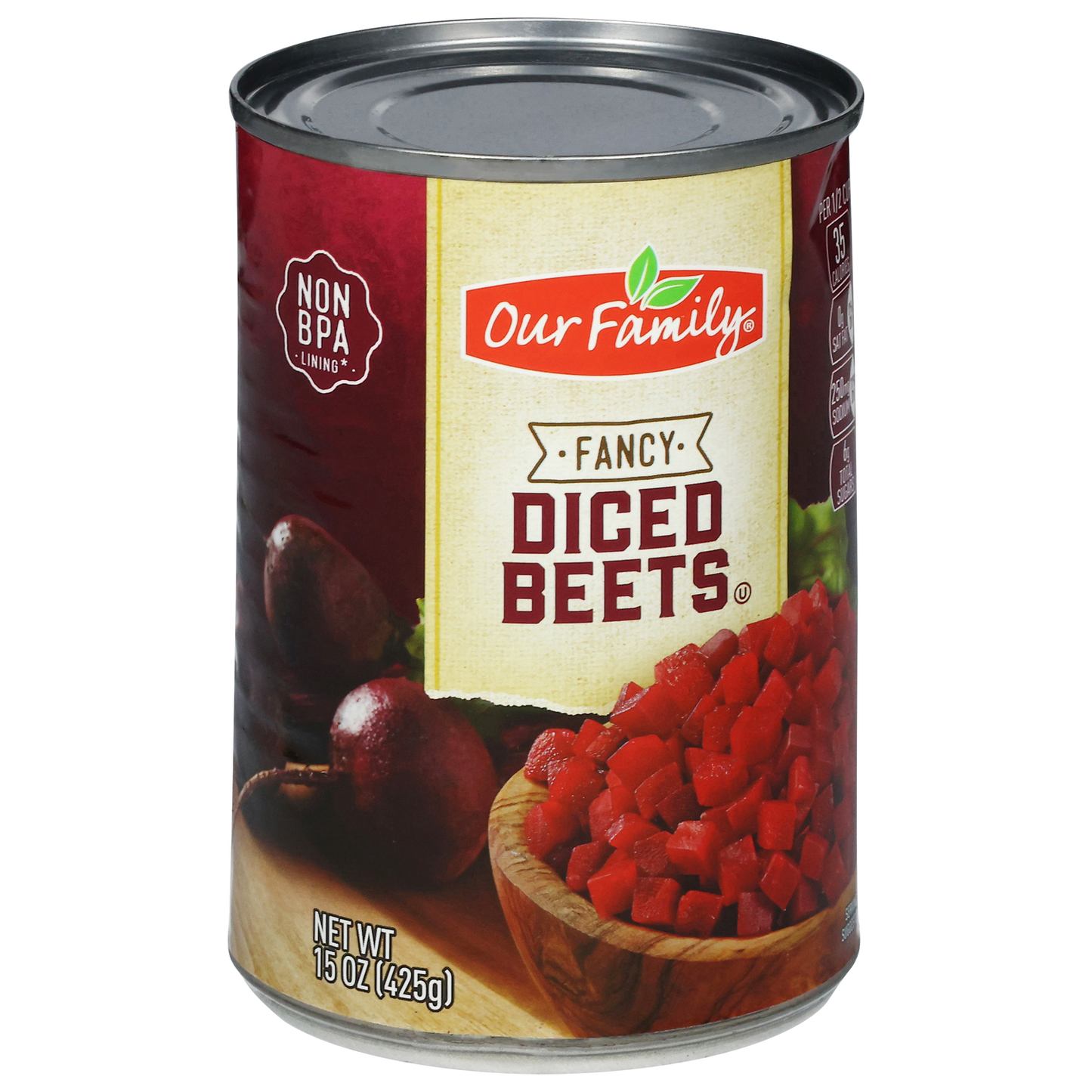 Our Family Fancy Diced Beets (425 g) - Papaya Express