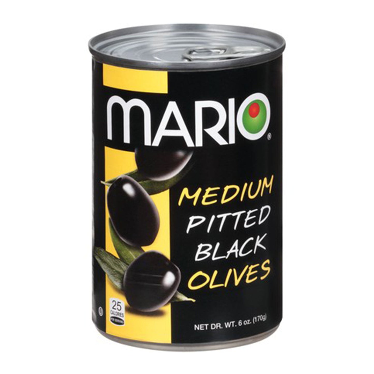 Mario Medium Pitted Black Olives (6 oz) - Papaya Express