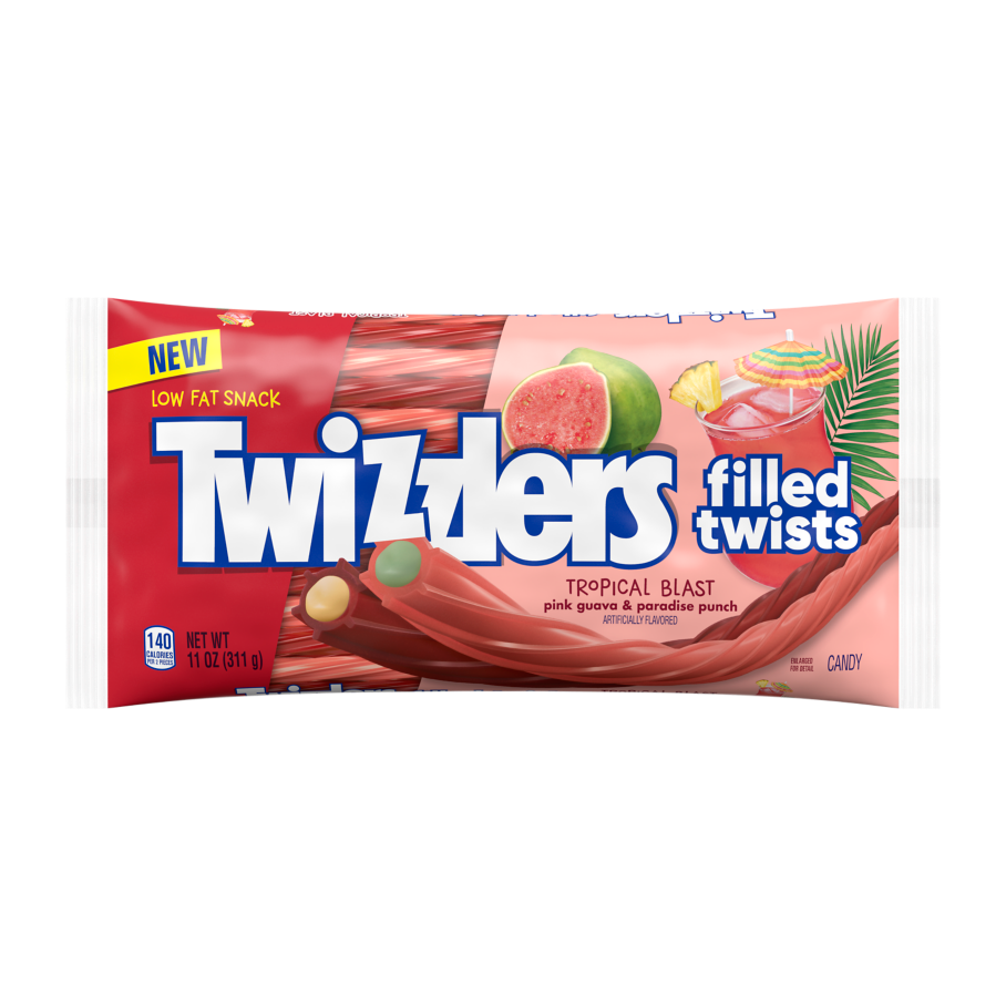 Twizzlers Filled Twists Tropical Blast Flavored 7oz - Papaya Express