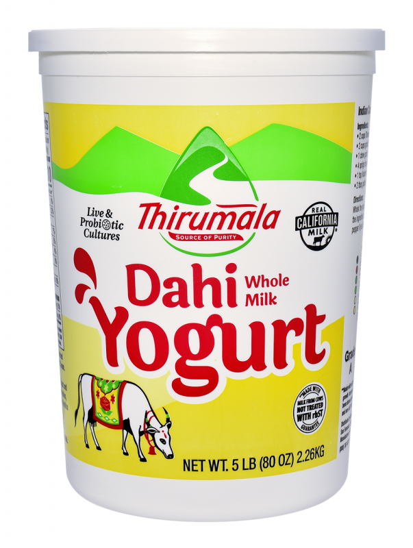 Thirumala Dahi Whole Milk Yogurt (5 LB) - Papaya Express