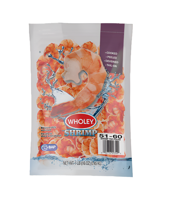 Wholey Shrimp 51-60 (16 oz) - Papaya Express