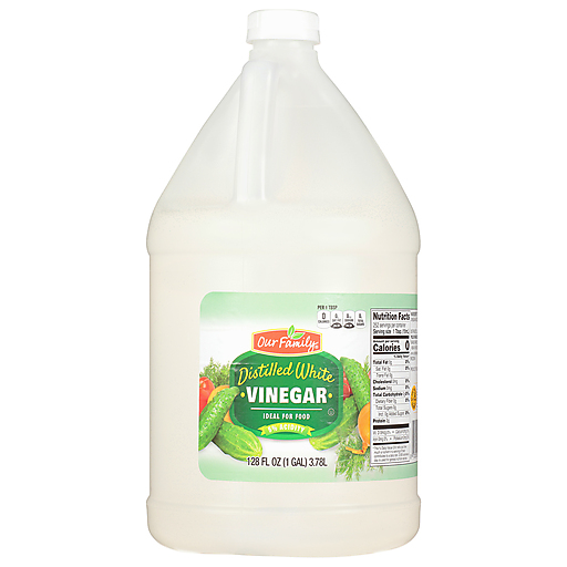 Our Family Distilled White Vinegar (128 oz) - Papaya Express