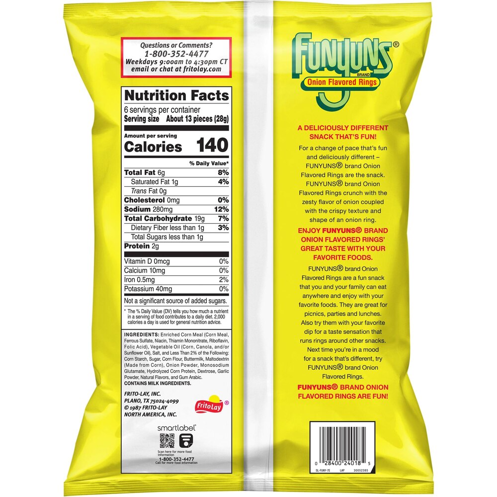 Funyuns Onion Flavored Rings, (6 oz) - Papaya Express