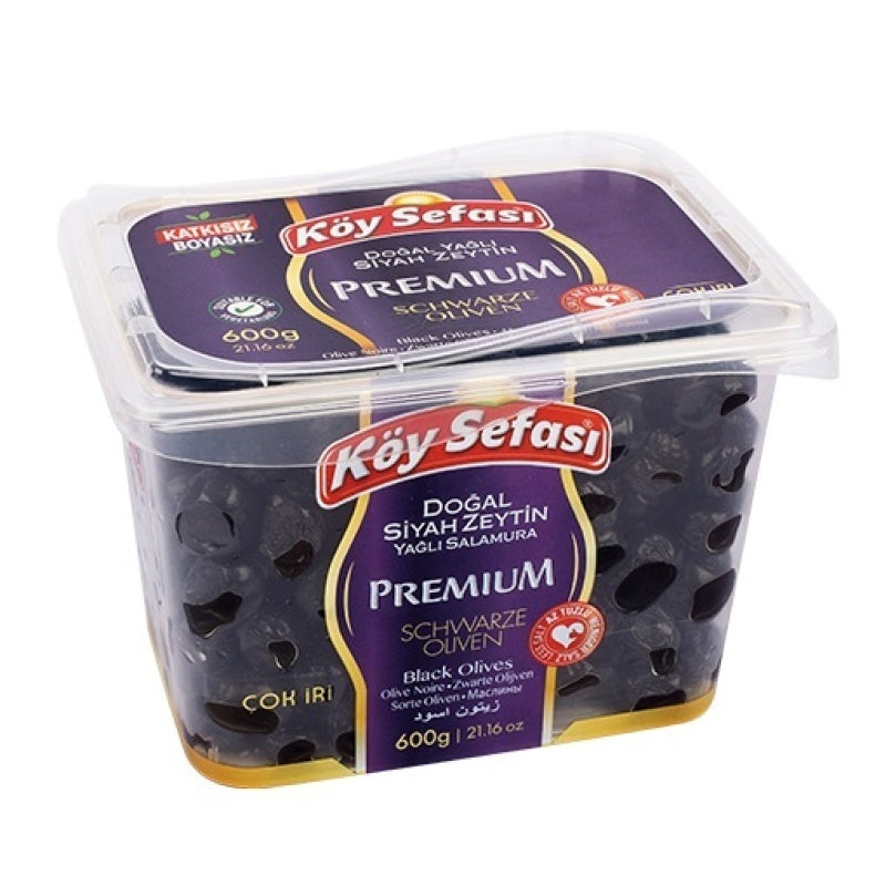Koy Sefasi Preimum Black Olives Unpitted (600g) - Papaya Express