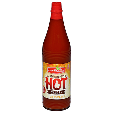 Our Family Hot Sauce Aged Cayenne Pepper (12 oz) - Papaya Express