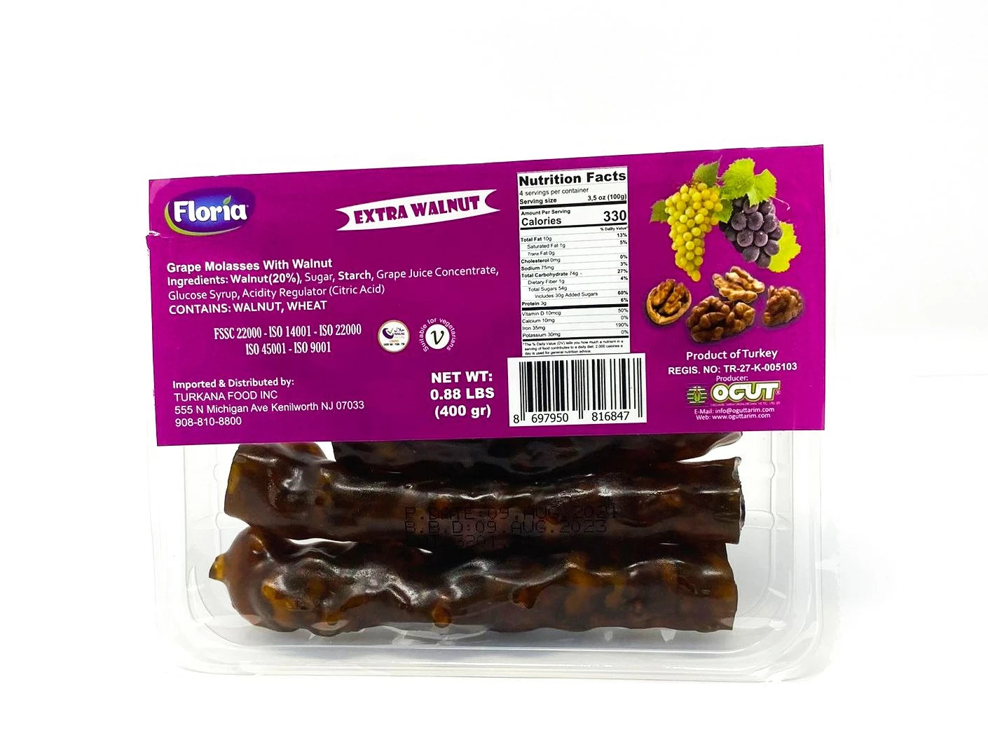 Floria Grape Sausage Walnut (400G) - Papaya Express