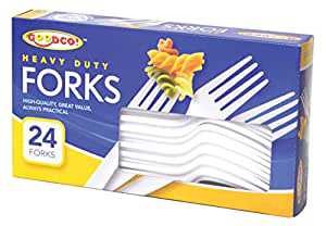 GoodCO Crystal Clear Forks (24CT) - Papaya Express