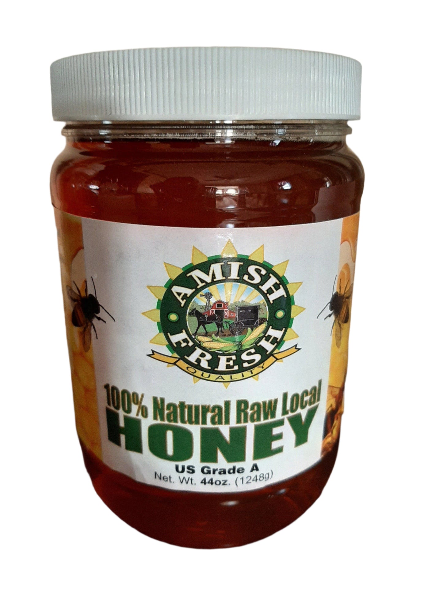 Amish Fresh Raw Local Honey (44oz) - Papaya Express