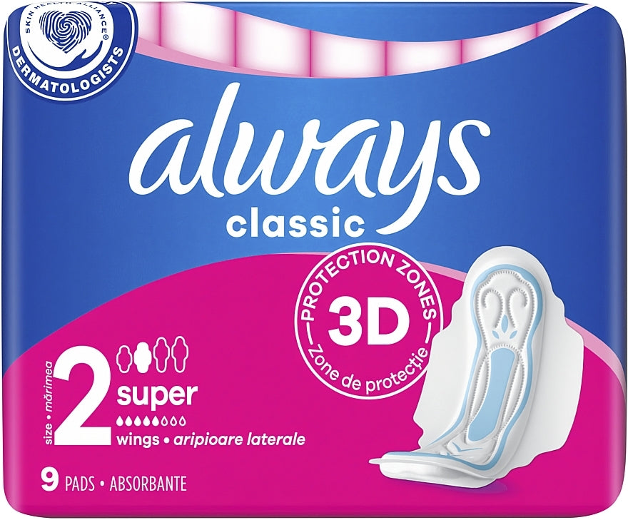 Always Classic 3D (9 Pads) - Papaya Express