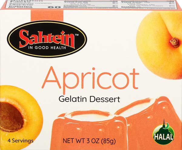 Sahtein Apricot Jello Packet (3oz) - Papaya Express