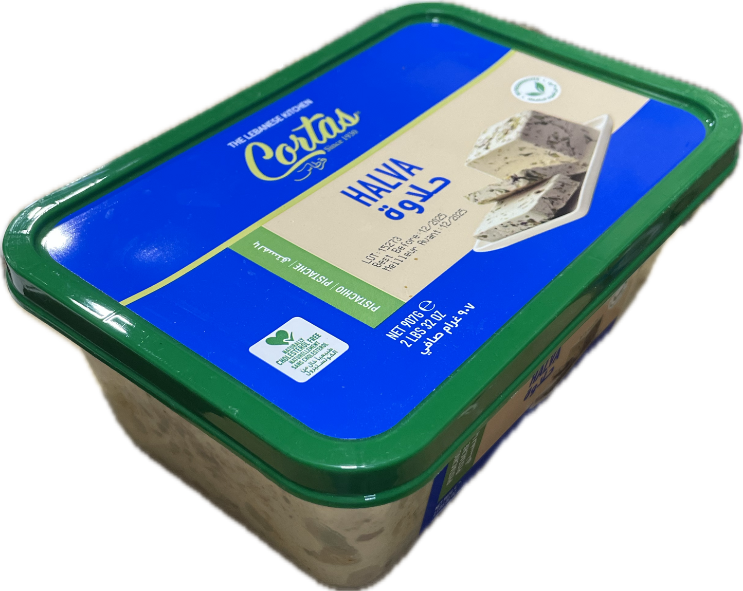 Cortas Halawa With Pistachio (2 lb) - Papaya Express