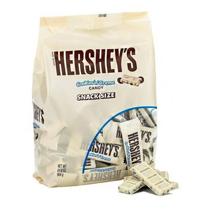Hershey's Cookies N Creme Snack Size Candy Bag (904 G) - Papaya Express