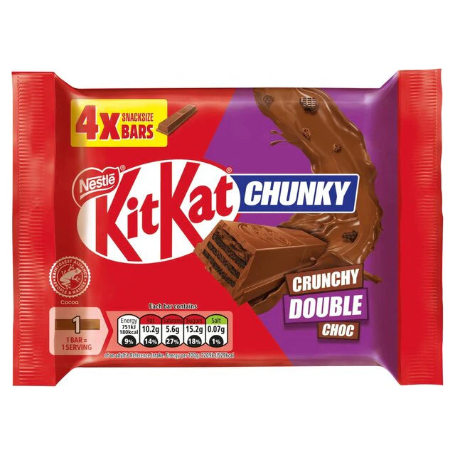 Kitkat Chunky Double Chocolate (4 Bars) - Papaya Express