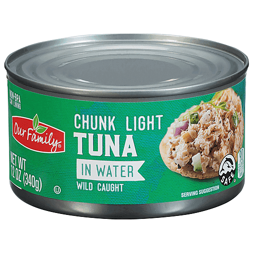 Our Family Chunk Light Tuna In Water (12 oz) - Papaya Express