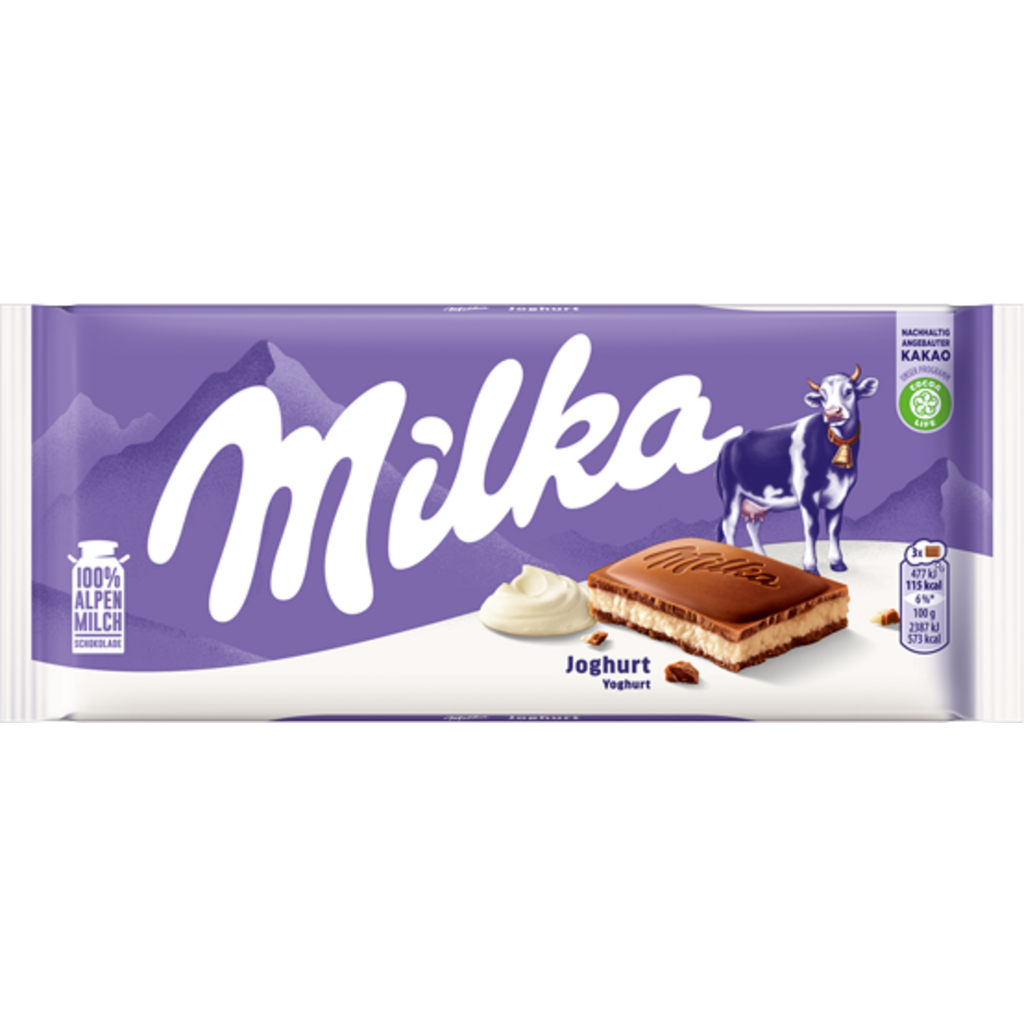 Milka Yogurt Chocolate Bar (100g) - Papaya Express