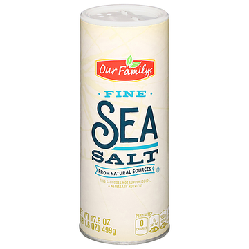 Our Family Fine Sea Salt (17.6 oz) - Papaya Express