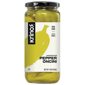 Krinos Pepperoncini in Vinegar Brine (13 oz) - Papaya Express