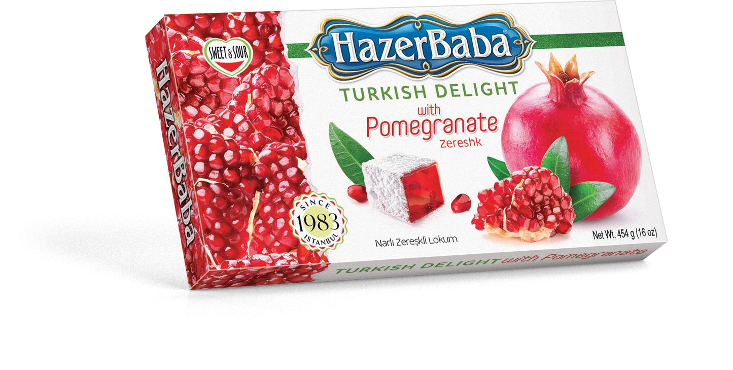 Hazer Baba Turkish Delight Pomegranate (454 g) - Papaya Express