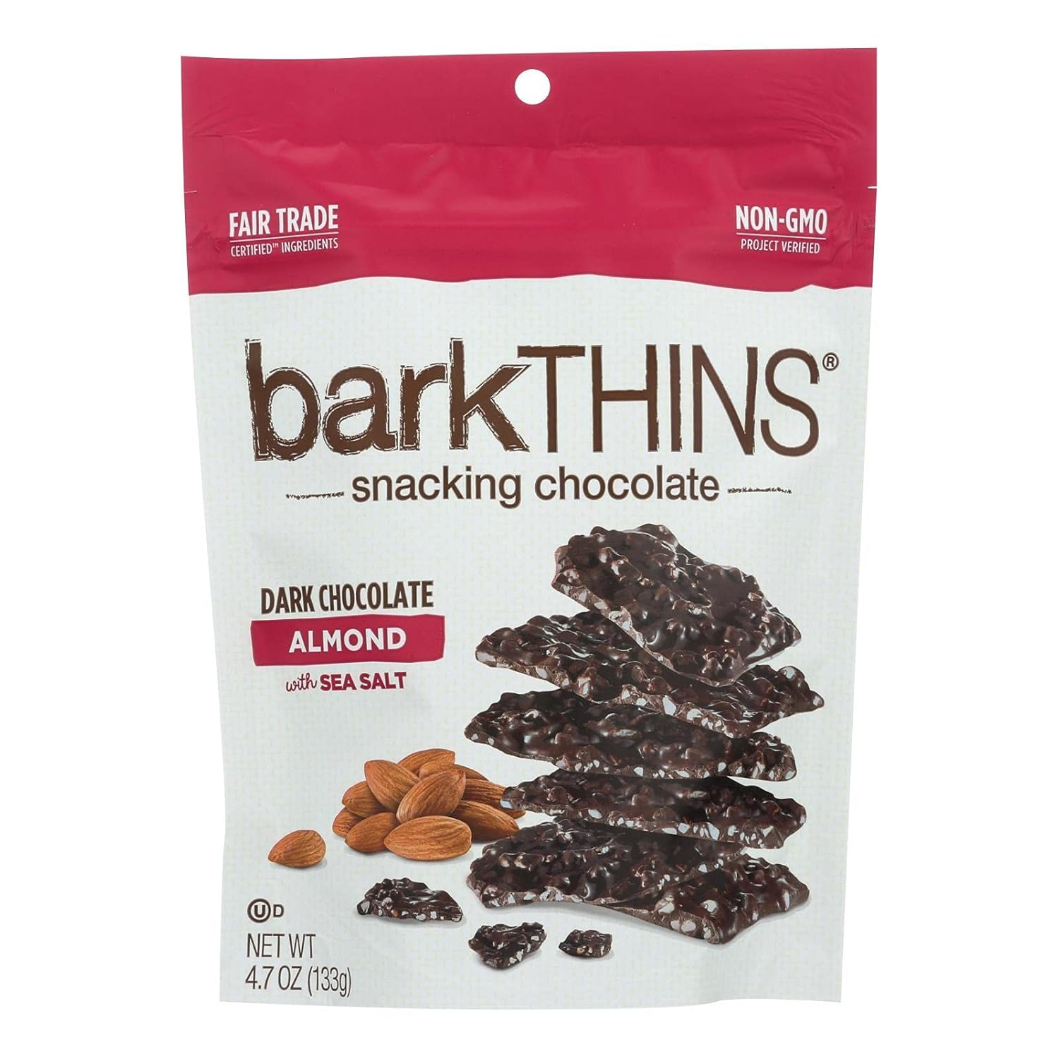 Barkthins Snacking Chocolate Dark Chocolate Almond with Sea Salt (4.7 Oz) - Papaya Express