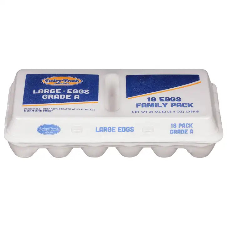 Dairy Fresh Eggs Cage Free Large (18 CT) - Papaya Express