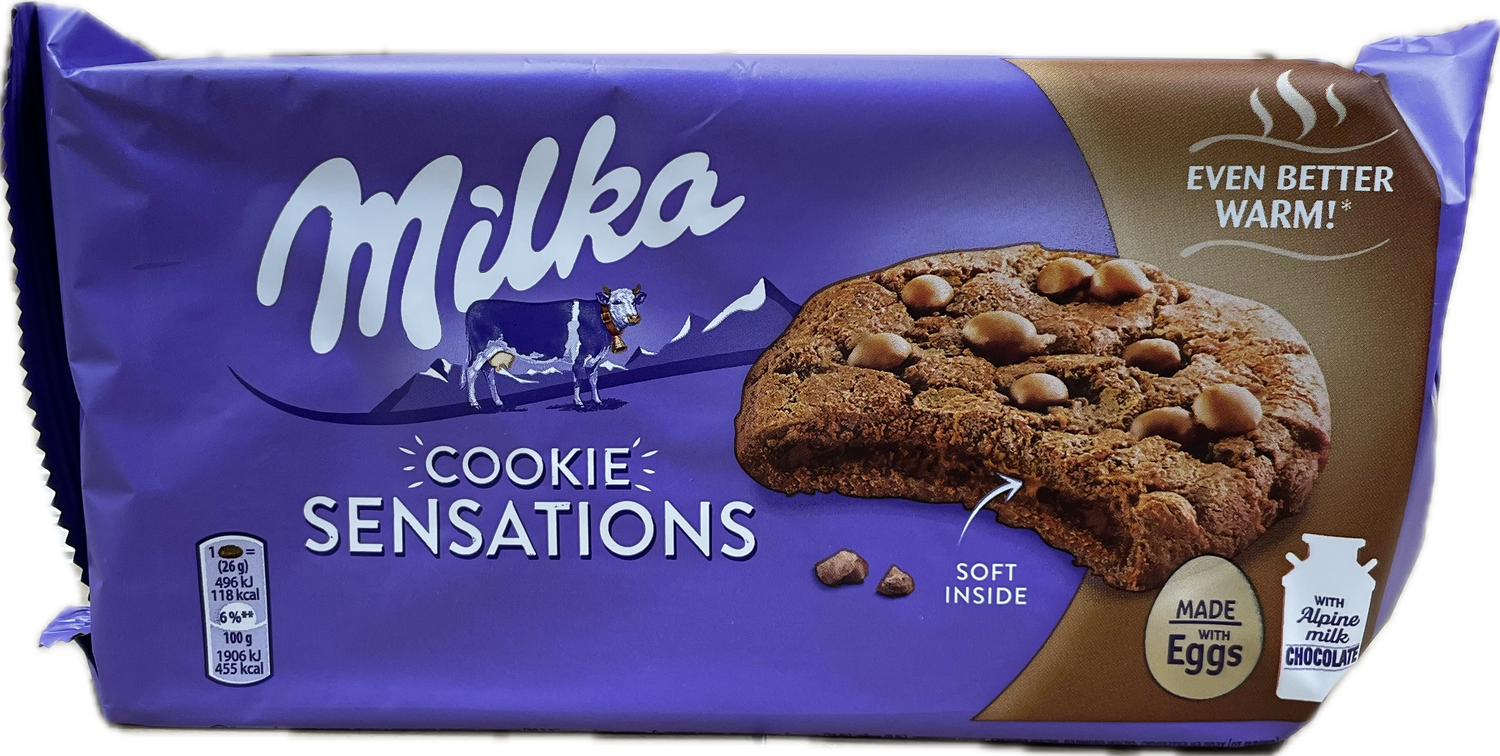 MILKA COOKIES CHOCO SENSATIONS SOFT INSIDE COOKIE (156G) - Papaya Express