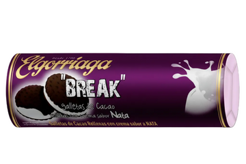 Elgorriaga Break Cocoa Biscuit with Milk Cream Filling Biscuit (300 g) - Papaya Express