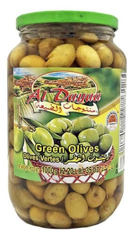 Al dayaa green olives (1000g) - Papaya Express