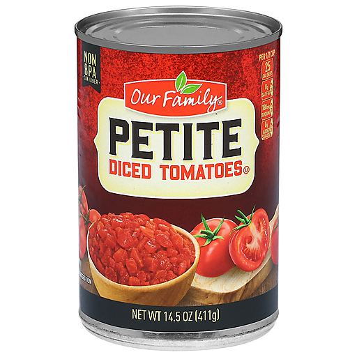 Our Family Petite Diced Tomatoes (14.5 oz) - Papaya Express