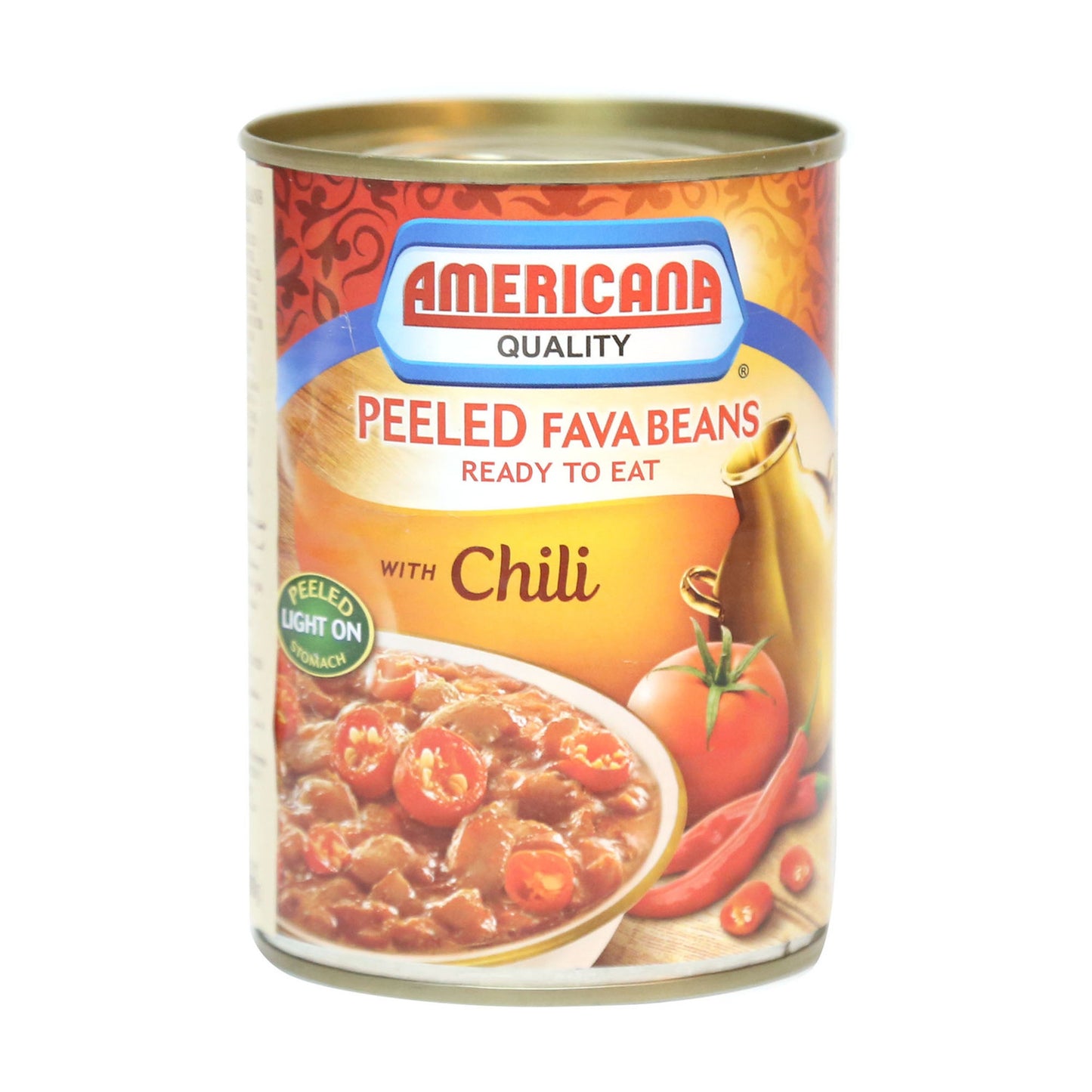 Americana Peeled Fava Beans W/Chili (400g) - Papaya Express