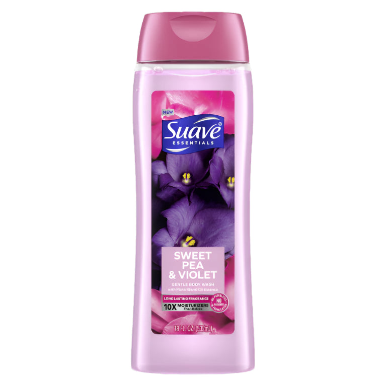 Suave Sweet Pea & Violet Body Wash (18 oz) - Papaya Express