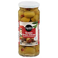 Signature Select Queen Green Olives (10 oz) - Papaya Express