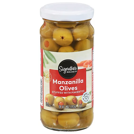 Signature Select Manz Stuffed Olives (5 oz) - Papaya Express