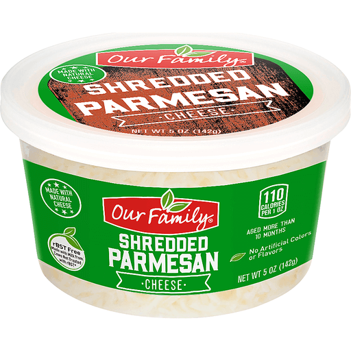 Our Family Shredded Parmesan Cheese (5oz) - Papaya Express