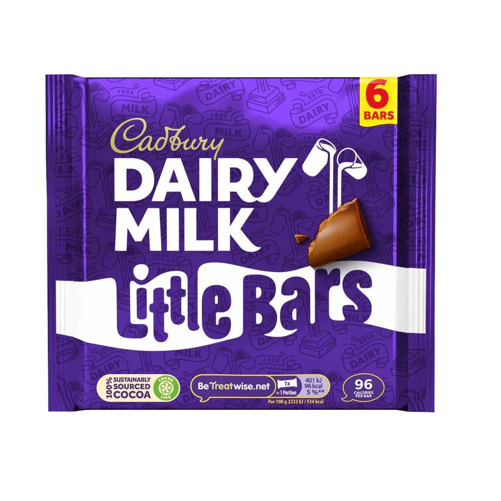 Cadbury Dairy Milk Little Bars (6 Bars) - Papaya Express