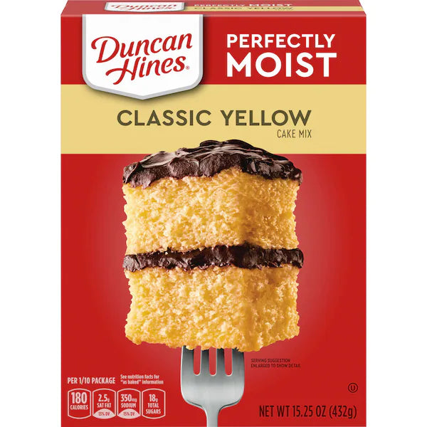 Duncan Hines Classic Yellow Cake Mix (432G) - Papaya Express