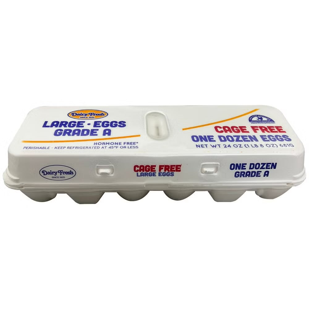 DAIRY FRESH EGGS GRADE A JUMBO 12 CT - Papaya Express