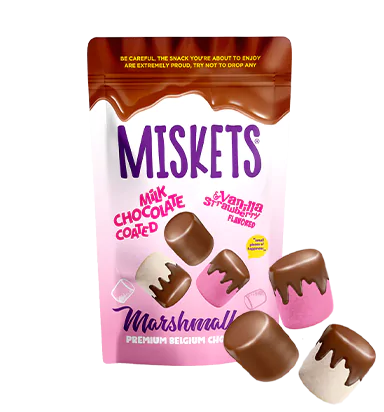 Miskets Milk Chocolate Covered Marshmallow (80g) - Papaya Express