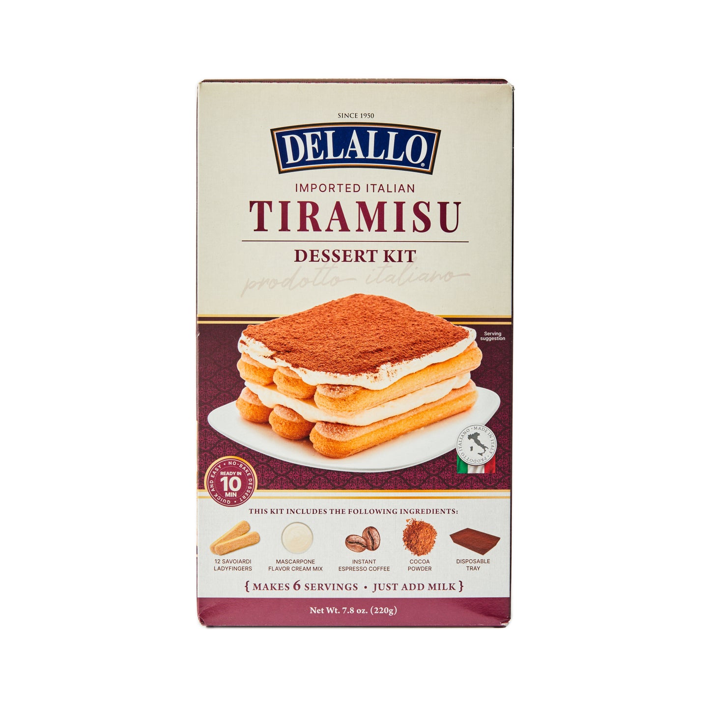 Delallo Tiramisu Desert Kit (7.8OZ) - Papaya Express