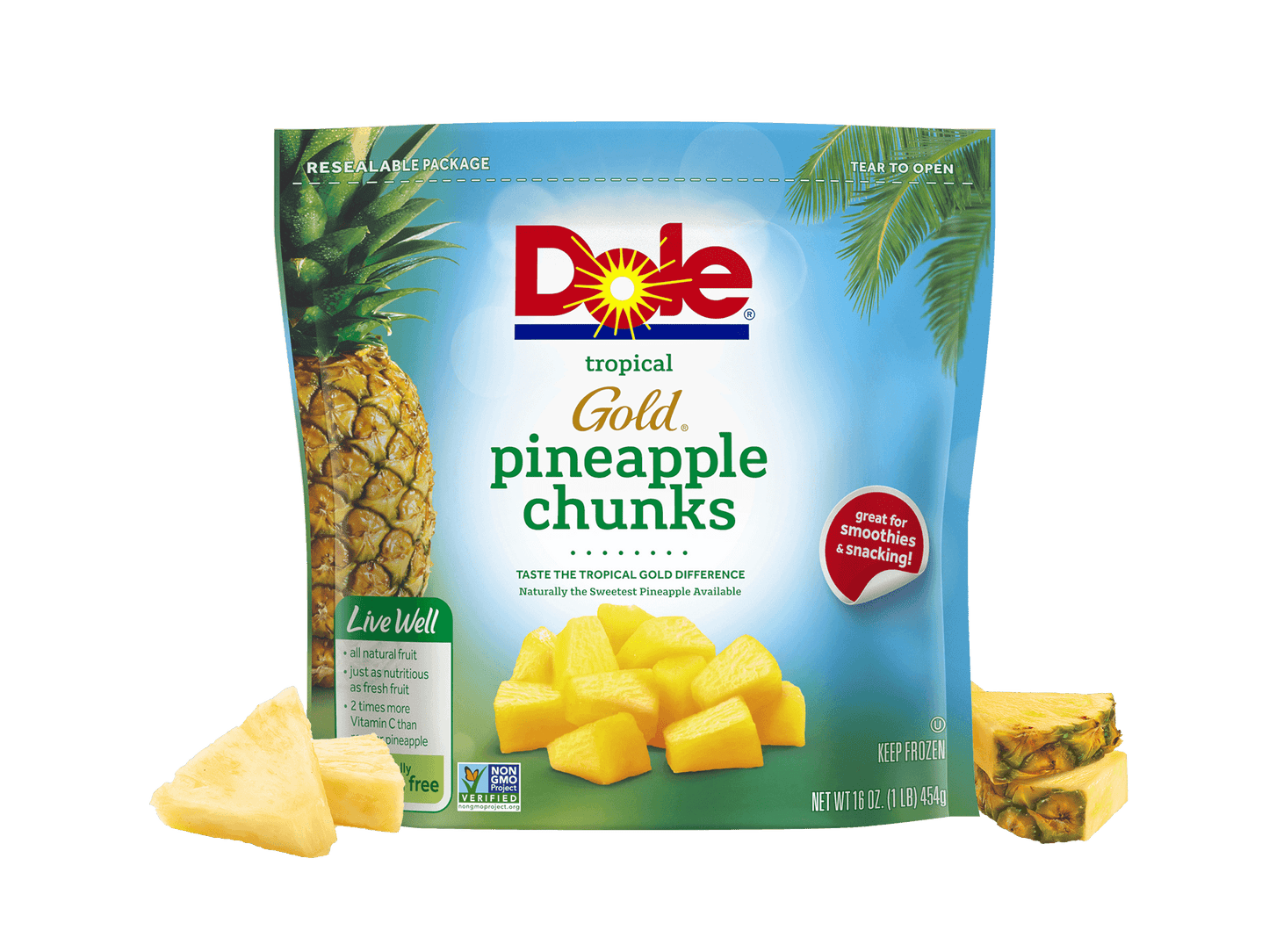 Dole Gold Pineapple Chunks(16oz) - Papaya Express