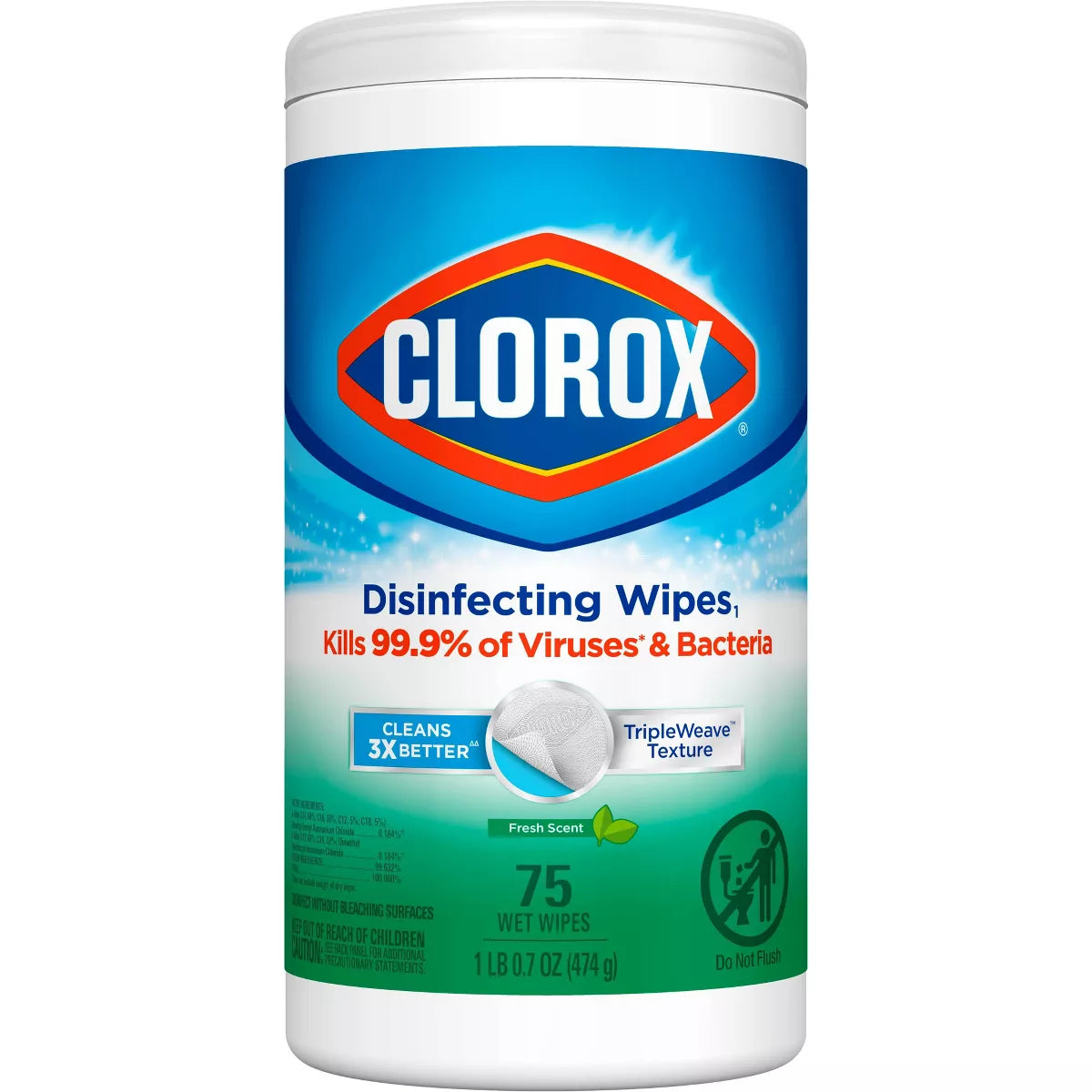 Clorox Disinfecting Wipes Fresh Scent (75 CT) - Papaya Express