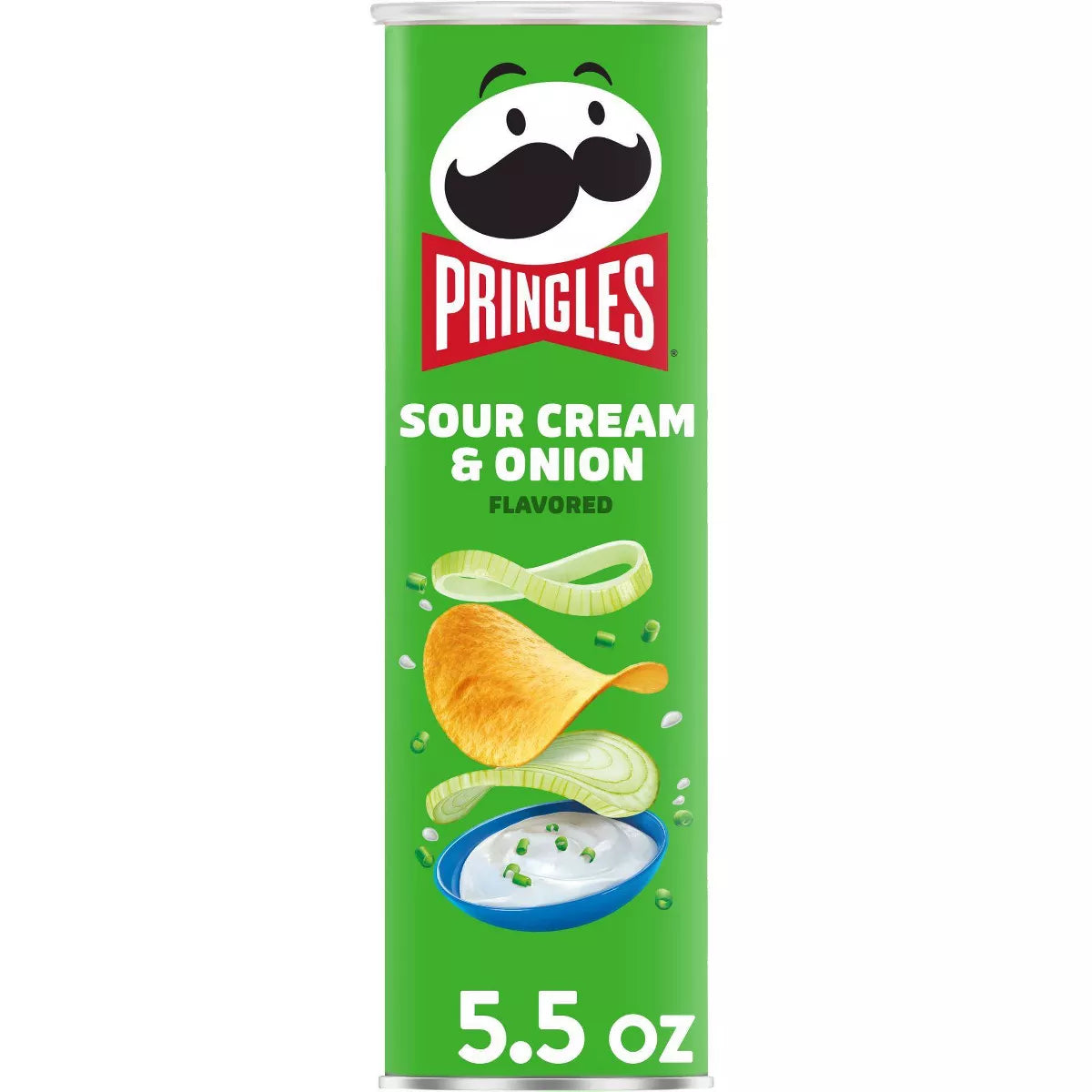 Pringles Sour Cream & Onion Potato Crisps Chips - 5.5oz - Papaya Express