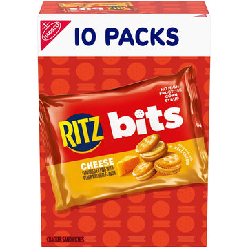 Ritz Bits Cheese Sandwich Crackers Snack Pack Lunch Snacks (10ct/10 oz) - Papaya Express