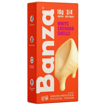 Banza White Cheddar Shells (5.5 oz) - Papaya Express