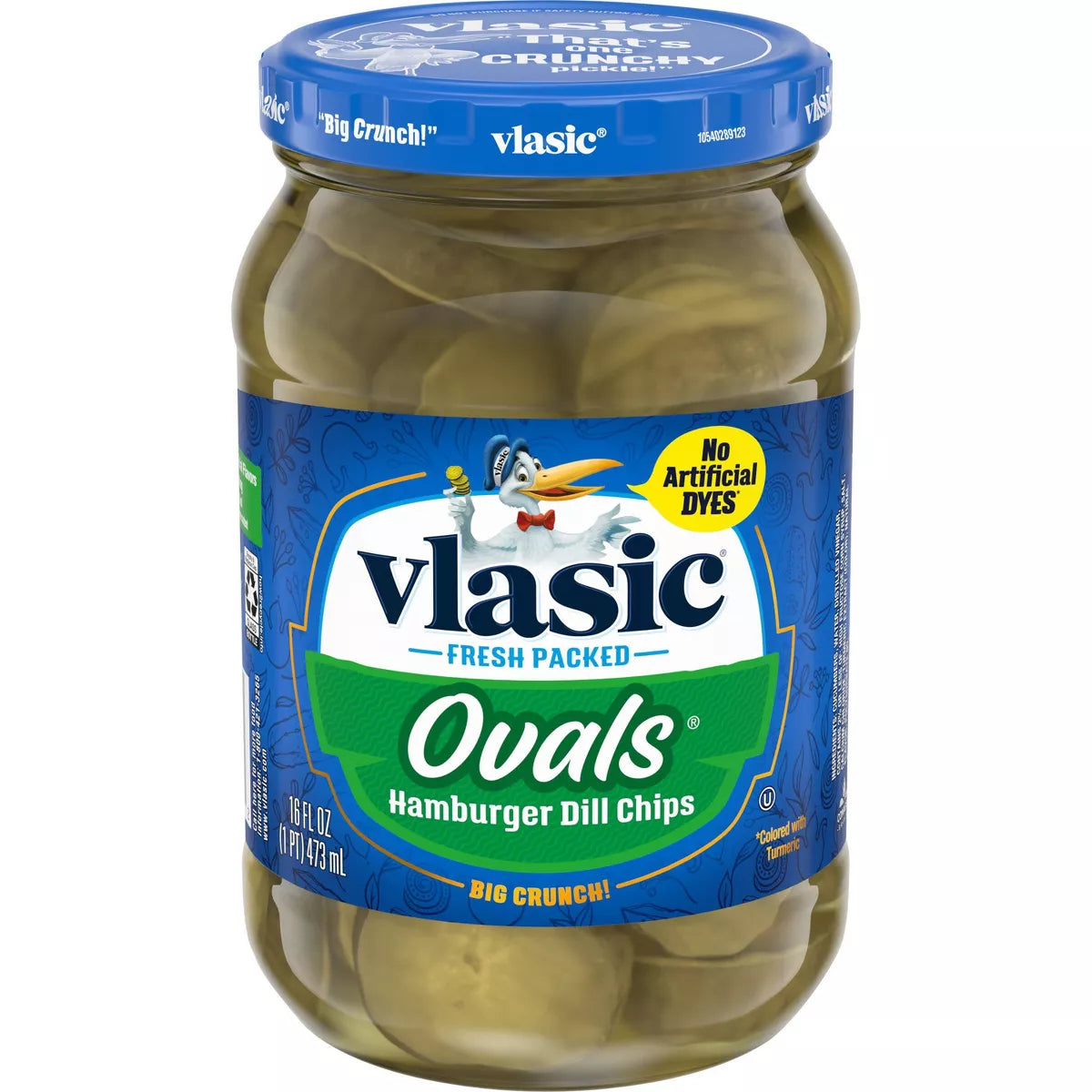 Vlasic Ovals Hamburger Dill Pickle Chips (16oz) - Papaya Express