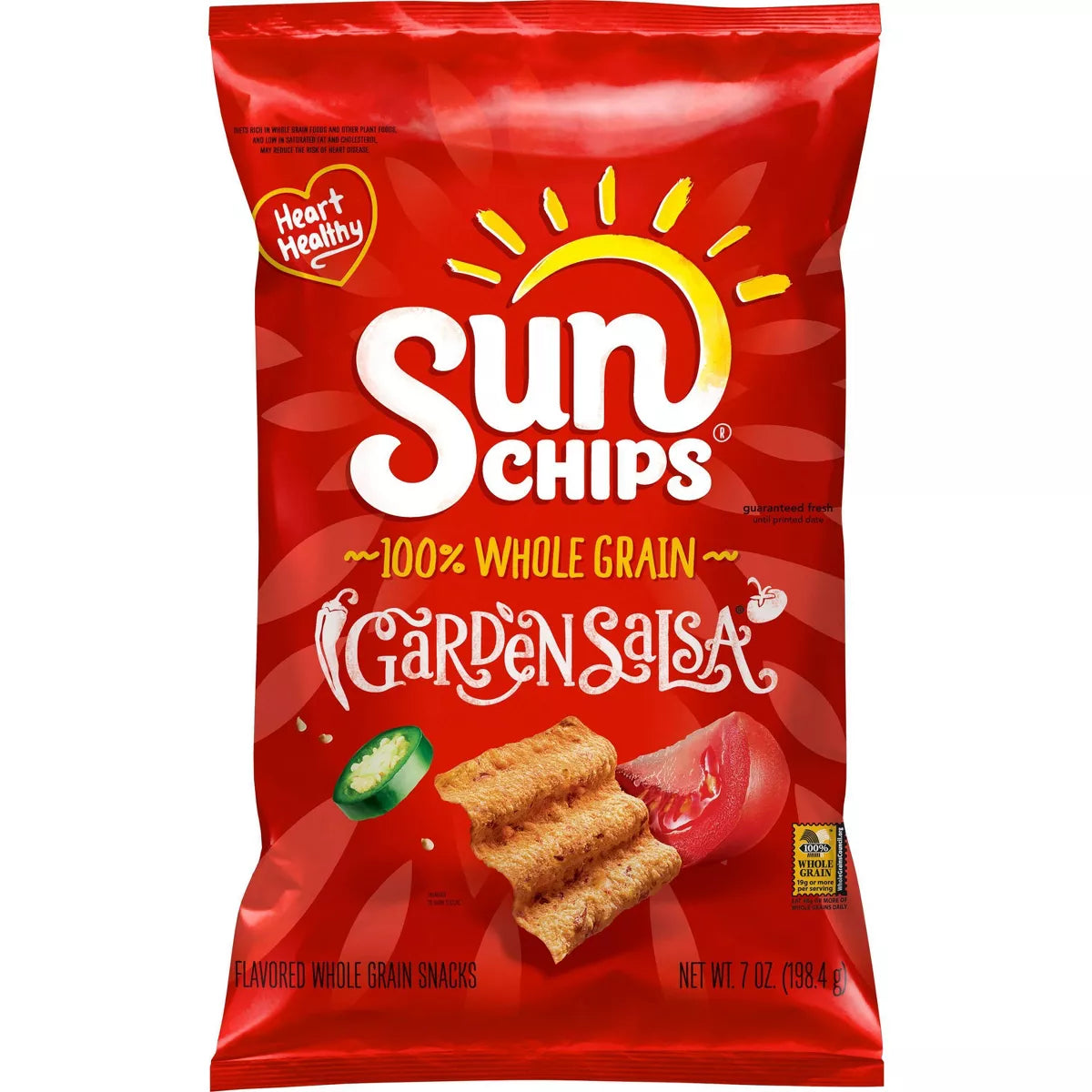 SunChips Garden Salsa Flavored Wholegrain Snacks  (7oz) - Papaya Express