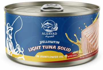ALSAYAD TUNA CHUNKS IN SUNFLOWER OIL W/ CHILI (185g) - Papaya Express